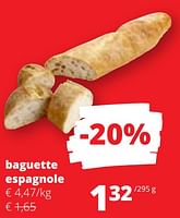 Promotions Baguette espagnole - Produit Maison - Spar Retail - Valide de 20/06/2024 à 03/07/2024 chez Spar (Colruytgroup)