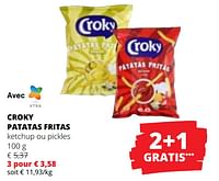 Promotions Croky patatas fritas ketchup ou pickles - Croky - Valide de 20/06/2024 à 03/07/2024 chez Spar (Colruytgroup)
