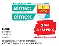 Promotions Elmex dentifrice sensitive - Elmex - Valide de 20/06/2024 à 03/07/2024 chez Spar (Colruytgroup)