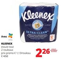 Promotions Kleenex essuie-tout - Kleenex - Valide de 20/06/2024 à 03/07/2024 chez Spar (Colruytgroup)