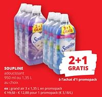 Promotions Soupline grand air - Soupline - Valide de 20/06/2024 à 03/07/2024 chez Spar (Colruytgroup)