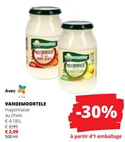 Promotions Vandemoortele mayonnaise - Vandemoortele - Valide de 20/06/2024 à 03/07/2024 chez Spar (Colruytgroup)