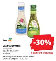 Promotions Vinaigrette aux fines herbes - Vandemoortele - Valide de 20/06/2024 à 03/07/2024 chez Spar (Colruytgroup)