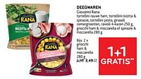 Promoties Deegwaren giovanni rana gnocchi ham + mozzarella - Giovanni rana - Geldig van 19/06/2024 tot 02/07/2024 bij Alvo
