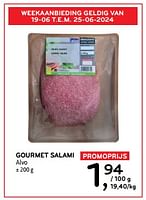 Promoties Gourmet salami alvo - Huismerk - Alvo - Geldig van 19/06/2024 tot 02/07/2024 bij Alvo