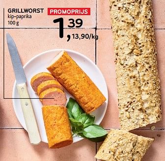 Promoties Grillworst kip-paprika - Huismerk - Alvo - Geldig van 19/06/2024 tot 02/07/2024 bij Alvo