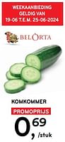 Promoties Komkommer - Huismerk - Alvo - Geldig van 19/06/2024 tot 02/07/2024 bij Alvo