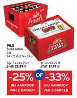 Promoties Pils stella artois - Stella Artois - Geldig van 19/06/2024 tot 02/07/2024 bij Alvo