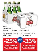 Promoties Pils stella artois basket - Stella Artois - Geldig van 19/06/2024 tot 02/07/2024 bij Alvo