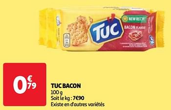 Promoties Tuc bacon - Lu - Geldig van 18/06/2024 tot 24/06/2024 bij Auchan