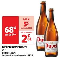 Promoties Bière blonde duvel - Duvel - Geldig van 18/06/2024 tot 24/06/2024 bij Auchan