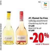 Promoties Jp. chenet so free volledig assortiment - Witte wijnen - Geldig van 19/06/2024 tot 01/07/2024 bij Colruyt