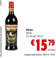 Promoties Picon amer - Picon - Geldig van 19/06/2024 tot 01/07/2024 bij Colruyt