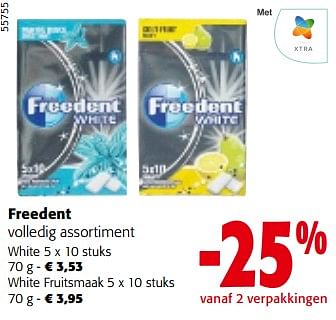Promoties Freedent volledig assortiment - Freedent - Geldig van 19/06/2024 tot 01/07/2024 bij Colruyt