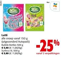 Promoties Lutti alle snoep - Lutti - Geldig van 19/06/2024 tot 01/07/2024 bij Colruyt