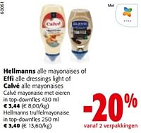 Promoties Calvé mayonaise met eieren in top-downfles - Calve - Geldig van 19/06/2024 tot 01/07/2024 bij Colruyt