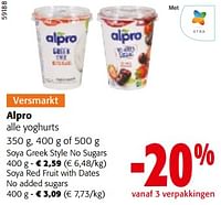 Promoties Alpro alle yoghurts - Alpro - Geldig van 19/06/2024 tot 01/07/2024 bij Colruyt