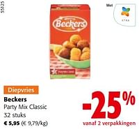 Promoties Beckers party mix classic - Beckers - Geldig van 19/06/2024 tot 01/07/2024 bij Colruyt