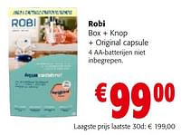 Promoties Robi box + knop + original capsule - Robi - Geldig van 19/06/2024 tot 01/07/2024 bij Colruyt