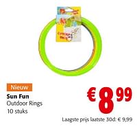 Promoties Sun fun outdoor rings - Sunfun - Geldig van 19/06/2024 tot 01/07/2024 bij Colruyt