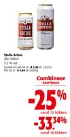 Promoties Stella artois alle blikken - Stella Artois - Geldig van 19/06/2024 tot 01/07/2024 bij Colruyt