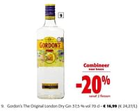 Promoties Gordon`s the original london dry gin - Gordon's - Geldig van 19/06/2024 tot 01/07/2024 bij Colruyt