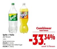 Promoties Sprite of fanta alle flessen - Huismerk - Colruyt - Geldig van 19/06/2024 tot 01/07/2024 bij Colruyt