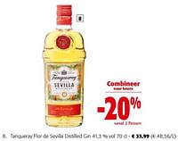 Promoties Tanqueray flor de sevilla distilled gin - Tanqueray - Geldig van 19/06/2024 tot 01/07/2024 bij Colruyt