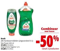 Promoties Dreft alle handwasmiddelen - Dreft - Geldig van 19/06/2024 tot 01/07/2024 bij Colruyt