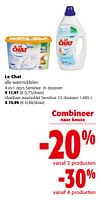 Promoties Le chat alle wasmiddelen 4-in-1 discs sensitive - Le Chat - Geldig van 19/06/2024 tot 01/07/2024 bij Colruyt