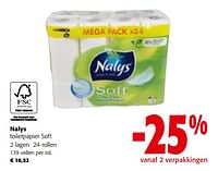 Promoties Nalys toiletpapier soft - Nalys - Geldig van 19/06/2024 tot 01/07/2024 bij Colruyt