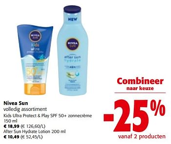 Promoties Nivea sun volledig assortiment - Nivea - Geldig van 19/06/2024 tot 01/07/2024 bij Colruyt