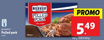 Promotions Pulled pork - Mcennedy - Valide de 26/06/2024 à 02/07/2024 chez Lidl