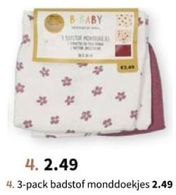 3-pack badstof monddoekjes