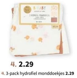 3-pack hydrofiel monddoekjes