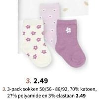3-pack sokken-Huismerk - Wibra