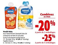 Promotions Nestlé baby tout l`assortiment - Nestlé - Valide de 19/06/2024 à 01/07/2024 chez Colruyt