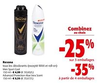 Promotions Rexona tous les déodorants - Rexona - Valide de 19/06/2024 à 01/07/2024 chez Colruyt