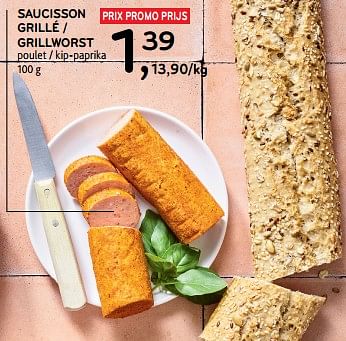 Promotions Saucisson grillé poulet - Produit maison - Alvo - Valide de 19/06/2024 à 02/07/2024 chez Alvo