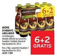 Promotions Bière d’abbaye grimbergen caractère houblon - Grimbergen - Valide de 19/06/2024 à 02/07/2024 chez Alvo