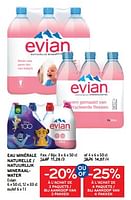 Promotions Eau minérale naturelle evian - Evian - Valide de 19/06/2024 à 02/07/2024 chez Alvo