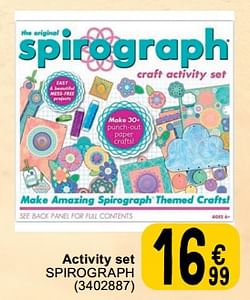 Activity set spirograph