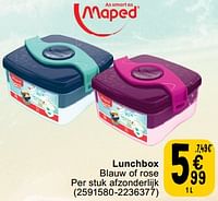 Lunchbox blauw of rose-Maped