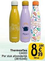 Promoties Thermosfles cado - Huismerk - Cora - Geldig van 25/06/2024 tot 08/07/2025 bij Cora