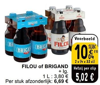 Promoties Filou of brigand - Huismerk - Cora - Geldig van 25/06/2024 tot 01/07/2024 bij Cora