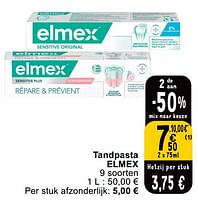 Promoties Tandpasta elmex - Elmex - Geldig van 25/06/2024 tot 01/07/2024 bij Cora