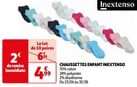 Promoties Chaussettes enfant inextenso - Inextenso - Geldig van 18/06/2024 tot 01/07/2024 bij Auchan