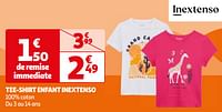 Promoties Tee-shirt enfant inextenso - Inextenso - Geldig van 18/06/2024 tot 01/07/2024 bij Auchan