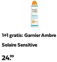 Promoties Garnier ambre solaire sensitive - Garnier - Geldig van 23/06/2024 tot 30/06/2024 bij Plein