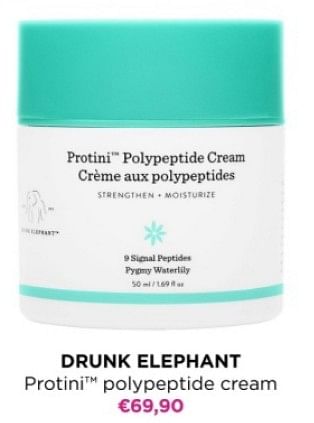 Promoties Drunk elephant protini polypeptide cream - DRUNK ELEPHANT - Geldig van 24/06/2024 tot 30/06/2024 bij ICI PARIS XL